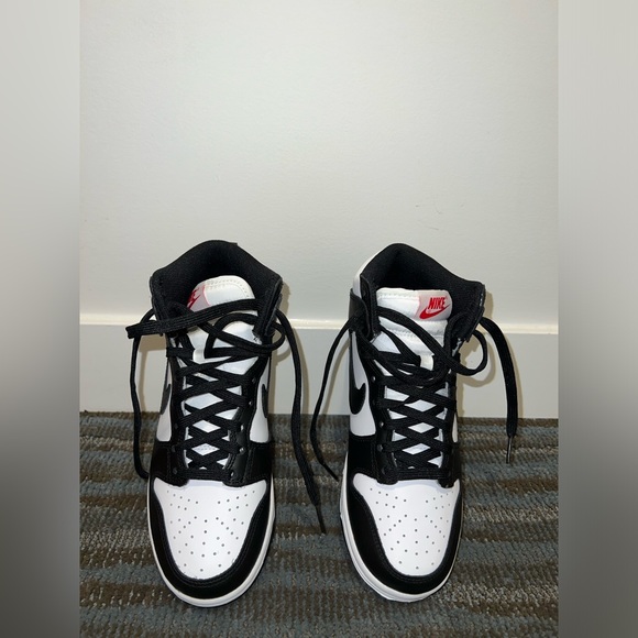 Nike Dunk High Panda Black And White Women 2021 DD1869-103 US 6-Preowned w/ Box - Picture 7 of 15